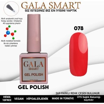 Gala Smart Klasik Seri 78 Kırmızı Parlak Kalıcı Oje