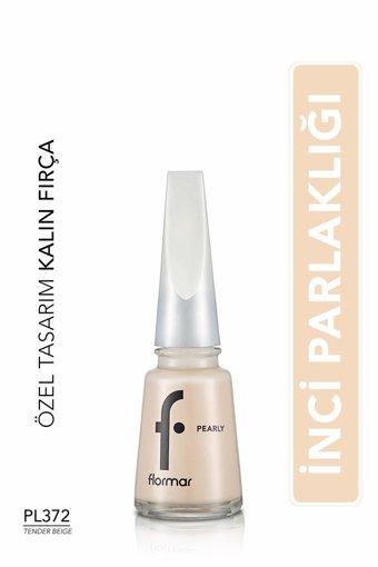 Flormar Pearly Nail Enamel PL372 Pembe Sedefli Simli Oje