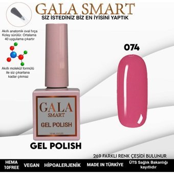 Gala Smart Klasik Seri 74 Pembe Parlak Kalıcı Oje