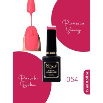 Misyul Nail Art 054 Pembe Parlak Kalıcı Oje