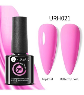 Ursugar Color Base URH021 Pembe Mat Kalıcı Oje