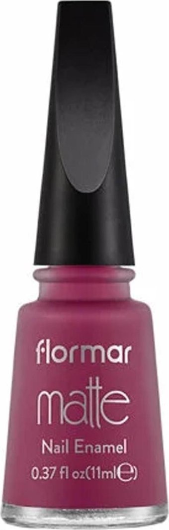 Flormar Matte Nail Enamel 64 Mor Mat Oje