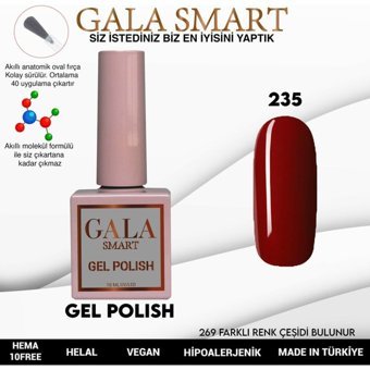 Gala Smart Klasik Seri 235 Bordo Parlak Kalıcı Oje