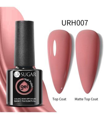 Ursugar Color Base URH007 Pembe Mat Kalıcı Oje