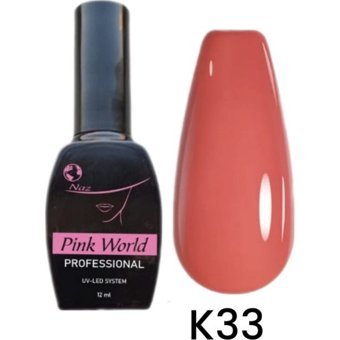 Pink World K33 Pembe Parlak Kalıcı Oje