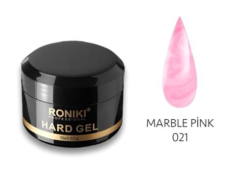 Roniki Marble Pink 21 Pembe Parlak Kalıcı Jel Oje