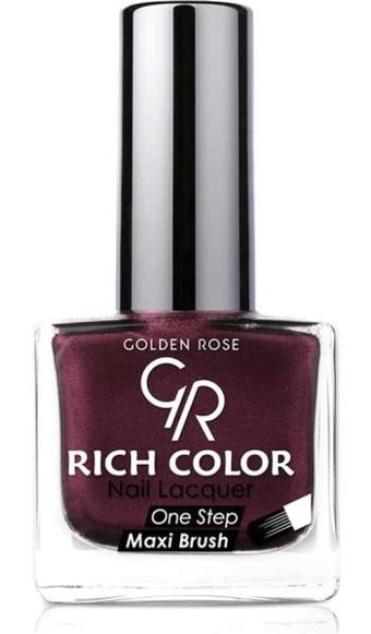 Golden Rose Rich Color Nail Lacquer 34 Mor Işıltılı Simli Oje