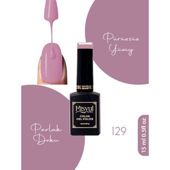 Misyul Nail Art 129 Mor Parlak Kalıcı Oje