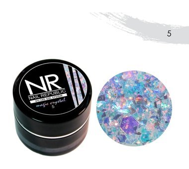 Nail Republic Crystal 05 Çok Renkli Işıltılı Kalıcı Simli Oje