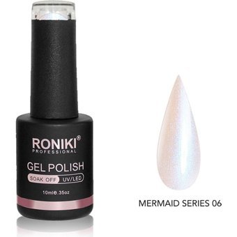 Roniki Mermaid Series 05 Beyaz Işıltılı Kalıcı Simli Oje