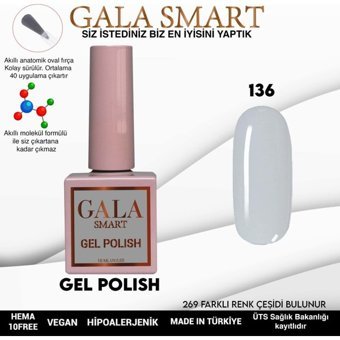 Gala Smart Klasik Seri 136 Mavi Parlak Kalıcı Oje