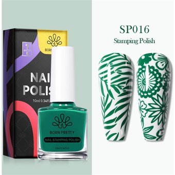 Born Pretty Nail Stamping SP016 Yeşil Parlak Kalıcı Oje