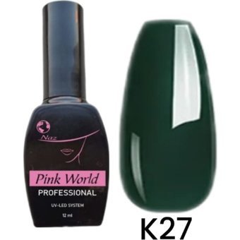 Pink World K27 Yeşil Parlak Kalıcı Oje