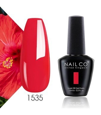 NailCo United Kingdom 1535 Kırmızı Parlak Kalıcı Oje