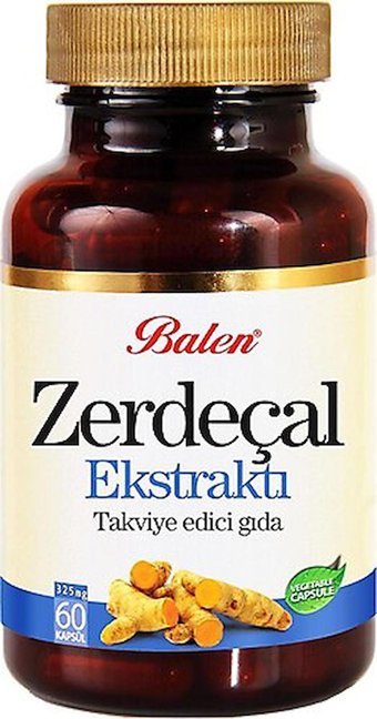 Balen Zerdeçal Aromalı Yetişkin Bitkisel Besin Desteği 60 Kapsül