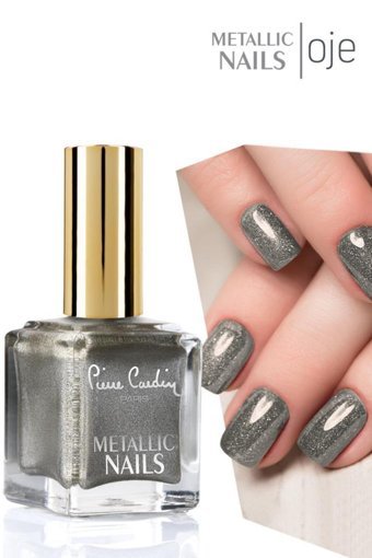 Pierre Cardin Metallic Nails 118 Gri Metalik Simli Oje