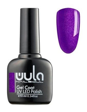 Wula Nailsoul Gel Coat 345 Mor Işıltılı Kalıcı Simli Oje