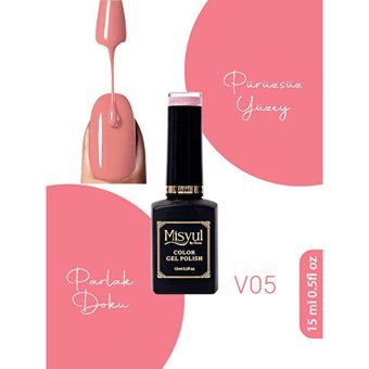 Misyul Nail Art V05 Pembe Parlak Kalıcı Oje