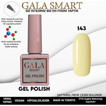 Gala Smart Klasik Seri 143 Krem Parlak Kalıcı Oje