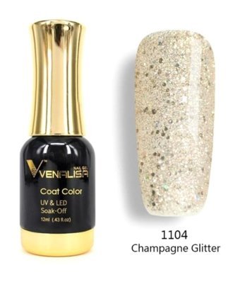 Venalisa Champagne Glitter 1104 Çok Renkli Işıltılı Kalıcı Simli Oje