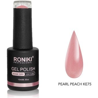 Roniki Pearl Peach KE75 Pembe Sedefli Kalıcı Simli Oje