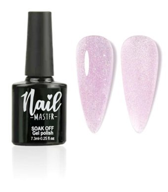 Nail Master M844 Pembe Işıltılı Kalıcı Simli Oje