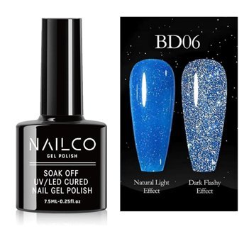 NailCo Disko Reflective NC088 Lacivert Işıltılı Kalıcı Simli Oje