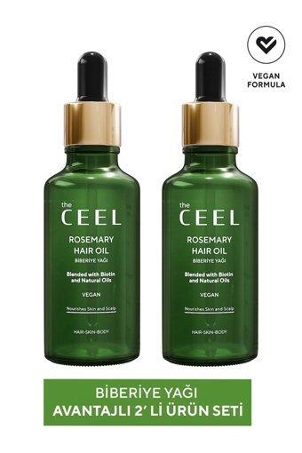 The Ceel Biberiye Yağı Complexi Saç Dökülmesi ve Yıpranmış Saçlar için Hızlı Saç Uzatan Biotinli Saç Bakım Yağı Serumu 2 x 50 ml