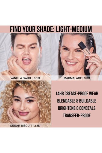 Huda Beauty Fauxfilter Luminous Matte Buildable Coverage Crease Proof Nemlendiricili Göz Altı ve Yüz Likit Fırça Kapatıcı