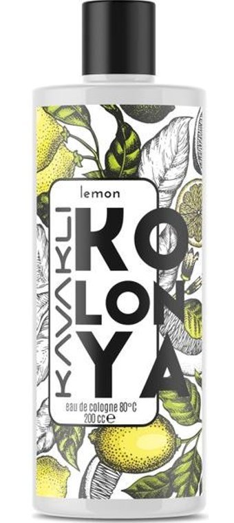 Kavaklı 80 Derece Limon Cam Şişe Kolonya 200 ml