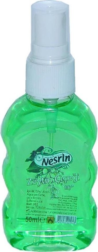 Nesrin 60 Derece Zeytin Çiçeği Sprey Kolonya 50 ml