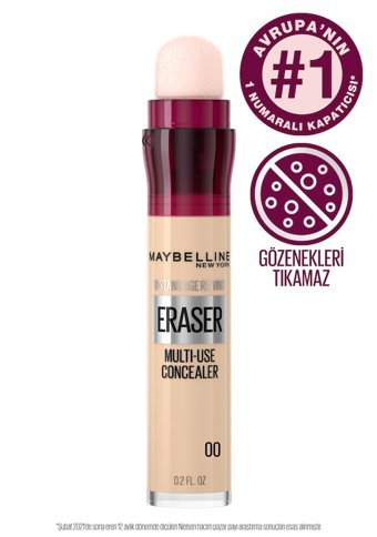 Maybelline Instant Anti-Age 00 Ivory Nemlendiricili Göz Altı ve Yüz Likit Silgi Kapatıcı