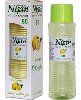 Nişan 80 Derece Limon Kolonya 200 ml