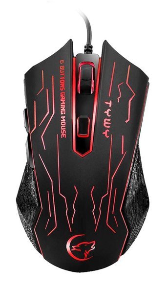 Generic G820 RGB Makrolu Kablolu Siyah-Kırmızı Optik Gaming Mouse