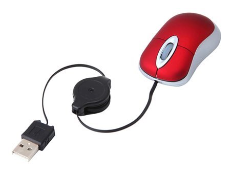 Partykindom Sessiz Kablolu - Kablosuz Kırmızı Optik Mouse