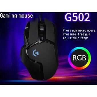 Jingyi G502 RGB Makrolu Kablolu Siyah Optik Gaming Mouse