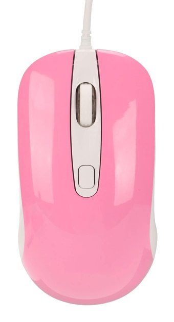 Lazmin112 RGB Ergonomik Kablolu Pembe Optik Mouse