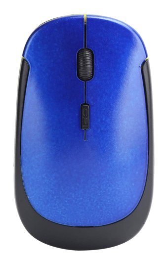 Goshyda Sessiz Ergonomik Kablosuz Mavi-Siyah Optik Mouse