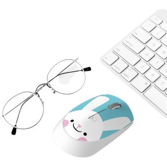 Jingyi Tavşan Görünümlü Kablosuz Mavi Optik Mouse