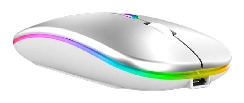 Jms RGB Kablosuz Gümüş Optik Mouse