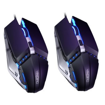 Hemoton RGB Makrolu Kablolu Siyah Optik Gaming 2 Adet Mouse