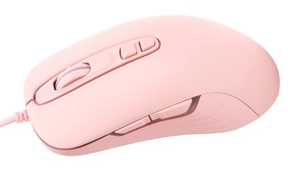 Ashata Makrolu Kablolu Pembe Optik Mouse