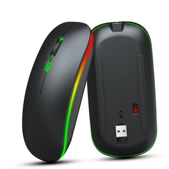 Pepisky M40 RGB Ergonomik Kablosuz Siyah Optik Mouse