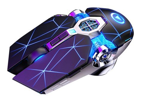 Fiauli OP-760 V-Track RGB Sessiz Ergonomik Makrolu Kablosuz Siyah Optik Gaming Mouse