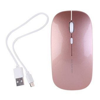 Gatuida Sessiz Kablolu-Kablosuz Rose Gold Optik Mouse