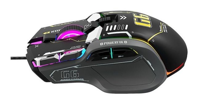 Hallow G6 RGB Makrolu Kablolu Siyah Optik Gaming Mouse