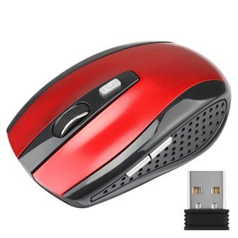 Auklopvzz Makrolu Kablosuz Kırmızı Optik Mouse