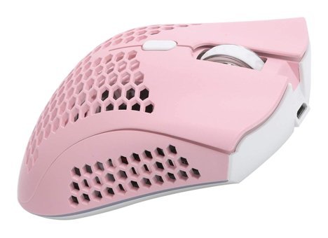 Topiky Bm600 RGB Makrolu Kablolu - Kablosuz Pembe Optik Gaming Mouse