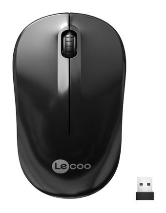 Lecoo WS206 Kablosuz Siyah Optik Mouse