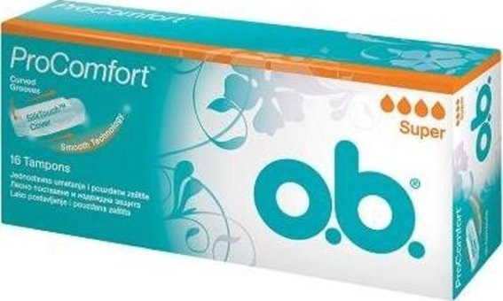 O.b. ProComfort Silk Touch Cover Süper Tampon 24x16'lı